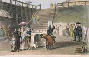 The Spa plate from Poetical Sketches of Scarborough by James Green