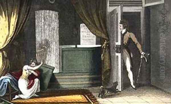 Shower Bath plate from Poetical Sketches of Scarborough - view 1
