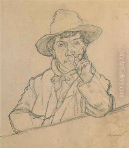 Bauer, Studie zu Giovanin de Voja, um 1907 Bauer, Studie zu Giovanin de Voja, um 1907