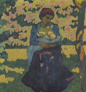 Die Mutter, um 1911 by Giovanni Giacometti