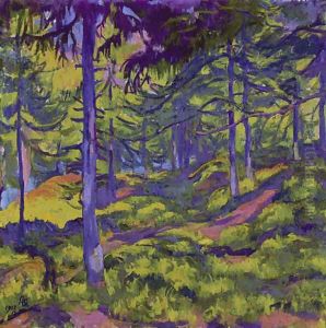 Waldinneres, 1917 by Giovanni Giacometti