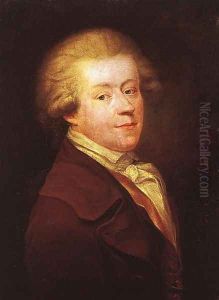 Self-portrait 1785 by Jozsef Ferenc Goez