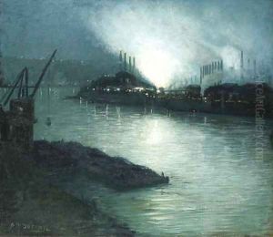 Pittsburgh at Night by Aaron Harry Gorson