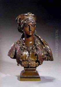 Bust Of A Turkish Princess by Adrien-Etienne Gaudez