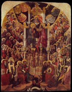 Coronation of the Virgin c. 1448 by Michele (di Taddeo di Giovanni Bono) Giambono