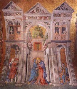 The Visitation by Michele (di Taddeo di Giovanni Bono) Giambono