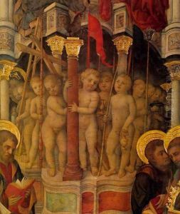 Coronation of the Virgin (detail) by Michele (di Taddeo di Giovanni Bono) Giambono