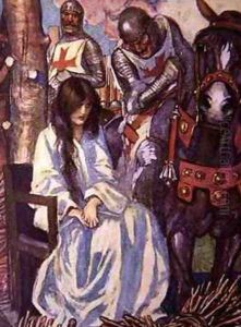 Mount Thee Behind Me On My Steed The Gallant Horse that Never Failed His Rider by Maurice William Greiffenhagen