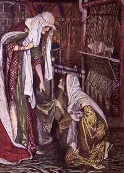 To the Surprise of the Lady of Ivanhoe Her Fair Visitant Kneeled On One Knee - view 1