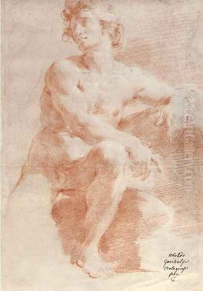 A seated nude turned to the left - view 1