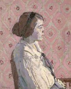 Portrait in Profile Mary L by Harold Gilman