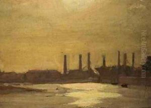 The Thames at Chelsea by Harold Gilman