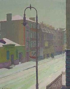 London Street in the Snow by Harold Gilman