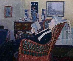Interior with Artists Mother by Harold Gilman