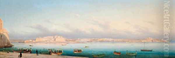 Sliema and Manoel Island from Marsamuscetto - view 1