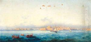 The Entrance To The Grand Harbour And Sliema Creek, Valletta, Malta
