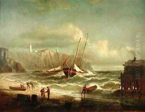 Cliff Scene Grand Manan by Robert Swain Gifford