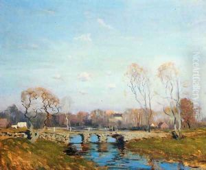 The Old Bridge at Bridgewater, Massachusetts