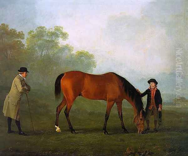 Furiband with his Owner Sir Harry Harpur and a Groom 1774 - view 1