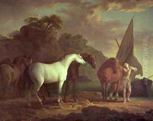 Gulliver taking leave of the Houyhnhnms by Sawrey Gilpin