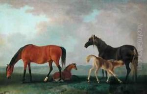 Mares and Foals 3 by Sawrey Gilpin