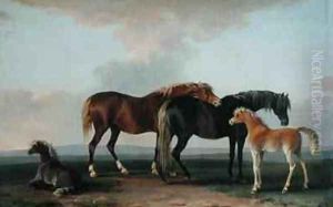 Mares and Foals 2 by Sawrey Gilpin