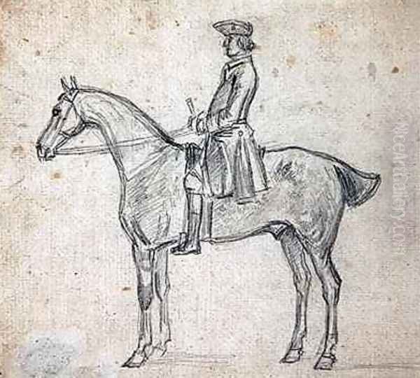 Rider on a tricorne hat - view 1