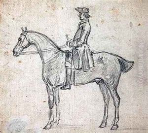 Rider on a tricorne hat by Sawrey Gilpin