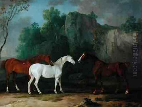 Three Hunters in a Rocky Landscape - view 1