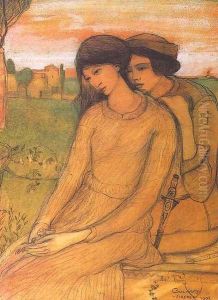 Paolo and Francesca 1903 by Lajos Gulacsy