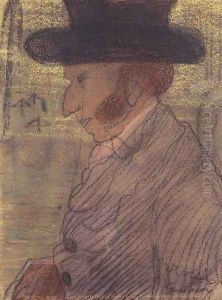 Friend of Madame Bovary 1907-10 by Lajos Gulacsy
