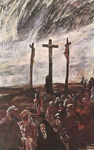 Golgotha 1912 by Lajos Gulacsy