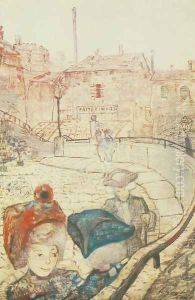 Sunday Afternoon in Como 1911-12 by Lajos Gulacsy
