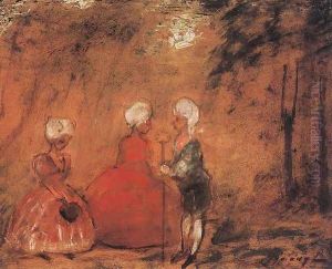Rococo c. 1904 by Lajos Gulacsy