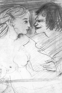 Josiane an Gwynplaine 1903 by Lajos Gulacsy