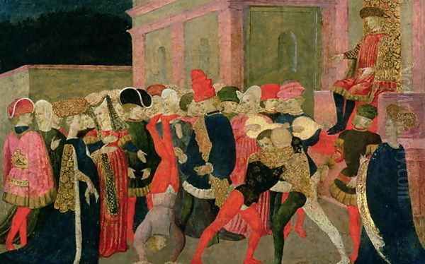 An Acrobat and Wrestlers Performing - view 1
