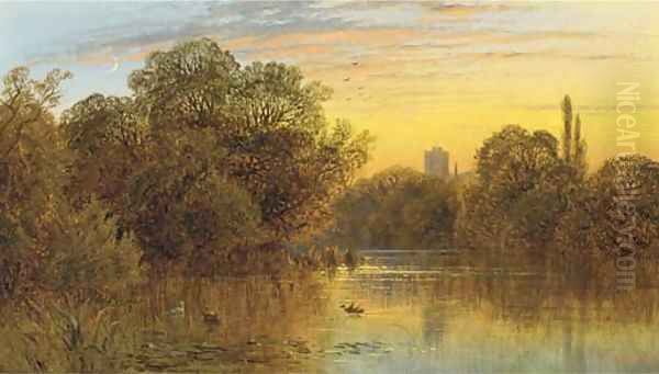 The Thames at sunset - view 1