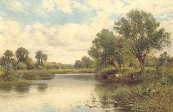 Cattle watering - view 1
