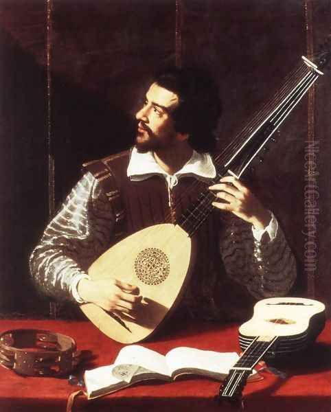 The Theorbo Player - view 1