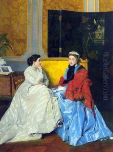 Confidences by Jules Adolphe Goupil
