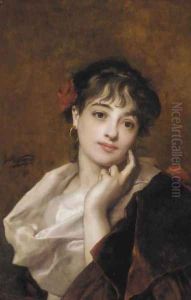 Deep in Thought by Jules Adolphe Goupil