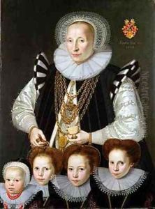 A Pair of Family Portraits by Gortzius Geldorp