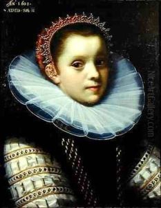 Portrait of a Young Girl Wearing a Ruff by Gortzius Geldorp