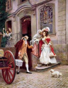 Depart En Voyage De Noces by Jules Girardet