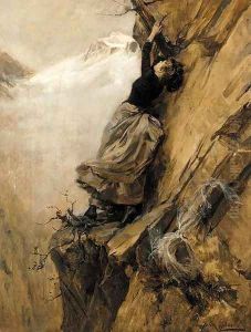 A perilous climb by Jules Girardet