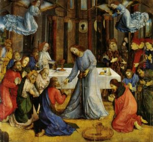 The Institution of the Eucharist 1474 by Joos van Ghent