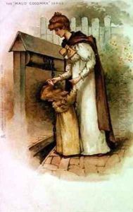 Mother and Daughter at the Well by Maude Goodman
