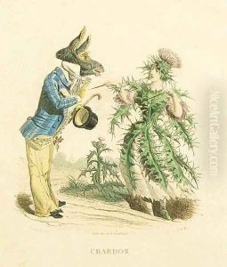 Thistle by Jean-Jacques Grandville