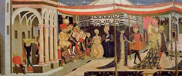 Frontal of the Adimari Cassone, detail of the left-hand section, c.1450 - view 1