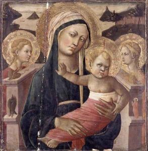 Madonna and Child Enthroned by Giovanni di ser Giovanni Guidi (see Scheggia)